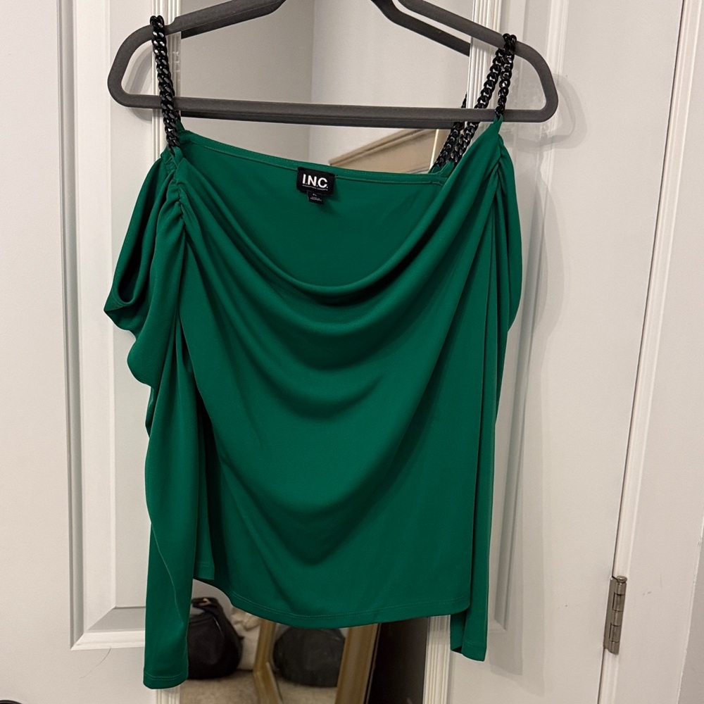 INC International Concepts Women's Emerald  top
